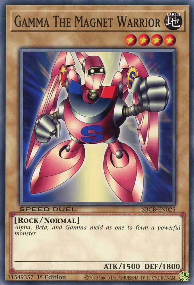 Image for Gamma The Magnet Warrior (Speed Duel: Battle City Box) (SBCB-EN025) - YuGiOh