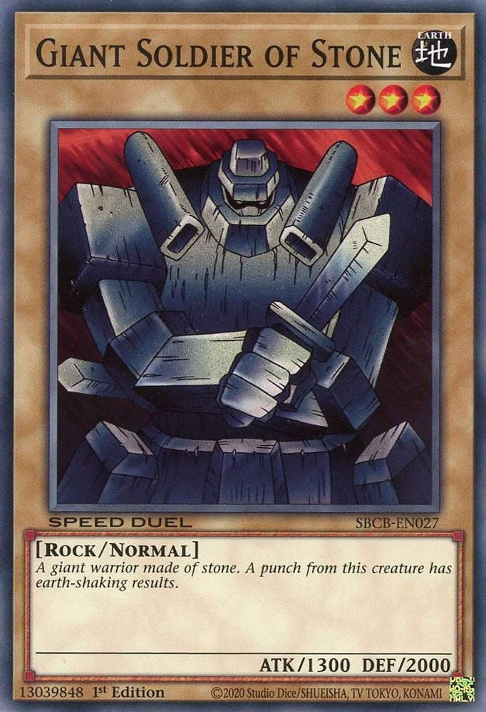 Image for Giant Soldier of Stone (Speed Duel: Battle City Box) (SBCB-EN027) - YuGiOh