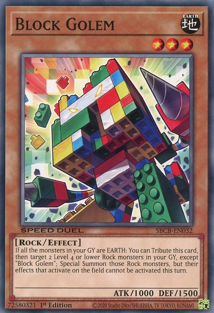 Image for Block Golem (Speed Duel: Battle City Box) (SBCB-EN032) - YuGiOh