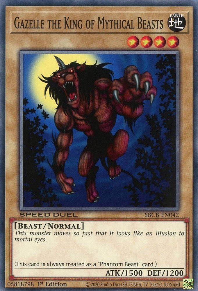 Image for Gazelle the King of Mythical Beasts (Speed Duel: Battle City Box) (SBCB-EN042) - YuGiOh