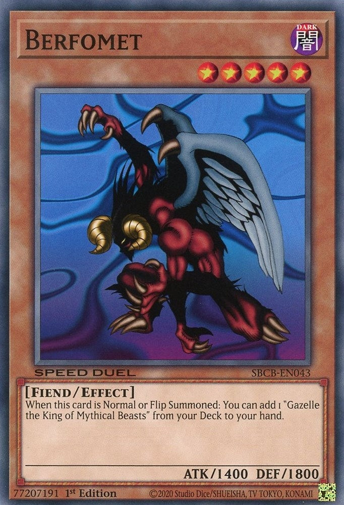 Image for Berfomet (Speed Duel: Battle City Box) (SBCB-EN043) - YuGiOh