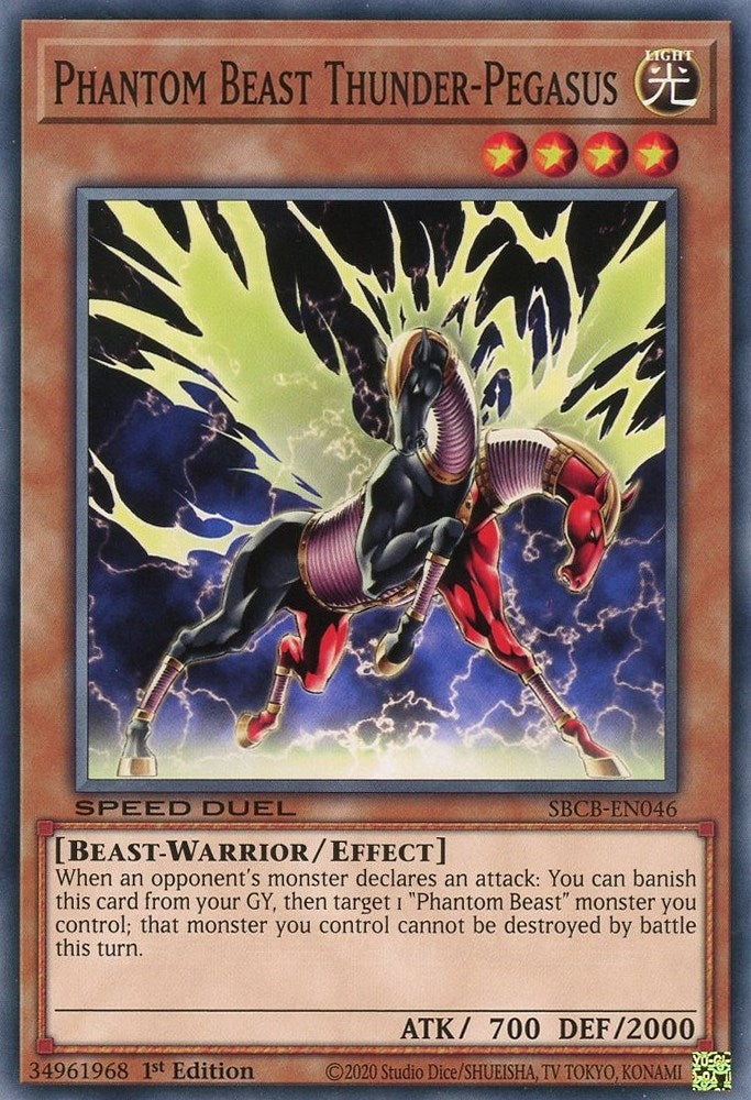 Image for Phantom Beast Thunder-Pegasus (Speed Duel: Battle City Box) (SBCB-EN046) - YuGiOh