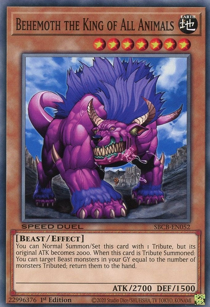 Image for Behemoth the King of All Animals (Speed Duel: Battle City Box) (SBCB-EN052) - YuGiOh