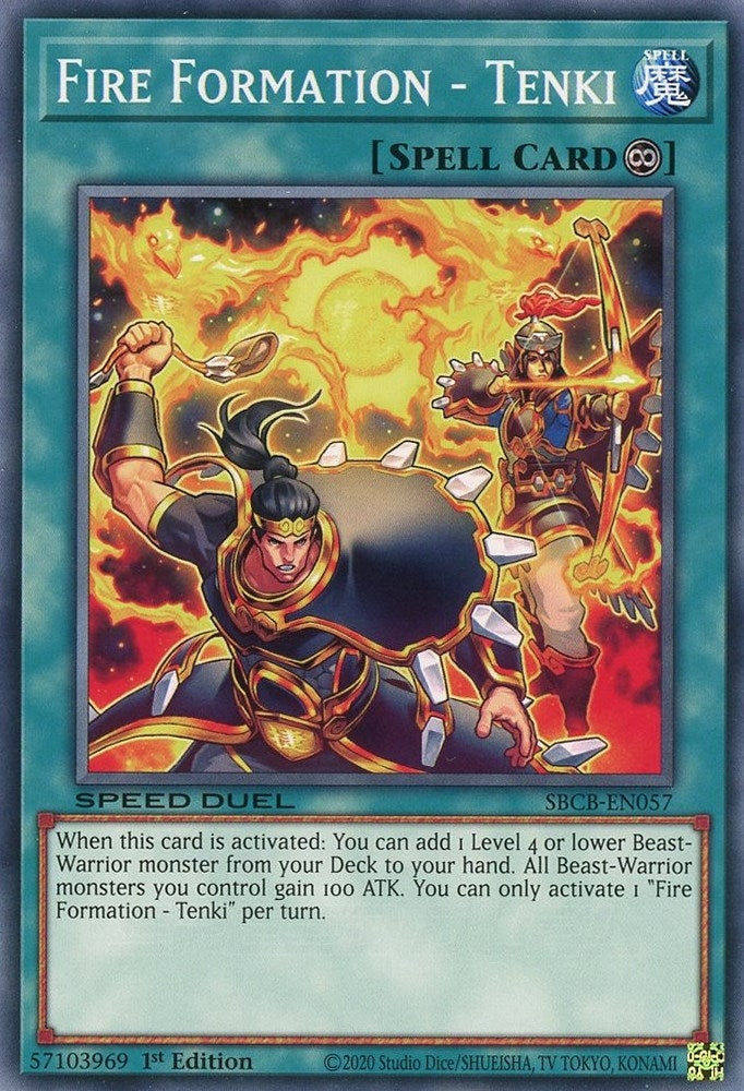 Image for Fire Formation - Tenki (Speed Duel: Battle City Box) (SBCB-EN057) - YuGiOh