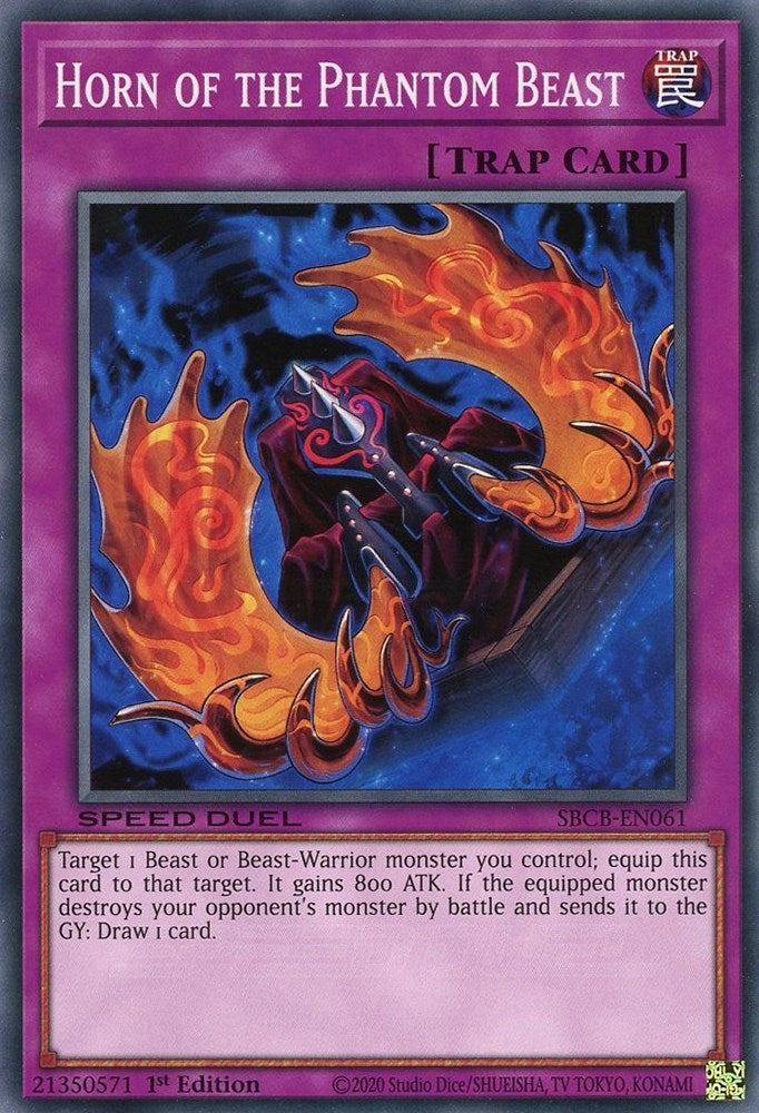 Image for Horn of the Phantom Beast (Speed Duel: Battle City Box) (SBCB-EN061) - YuGiOh