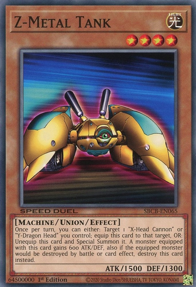 Image for Z-Metal Tank (Speed Duel: Battle City Box) (SBCB-EN065) - YuGiOh