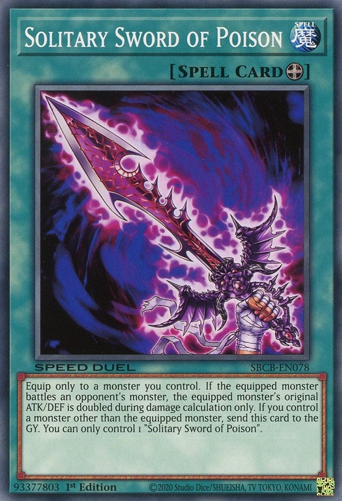 Image for Solitary Sword of Poison (Speed Duel: Battle City Box) (SBCB-EN078) - YuGiOh