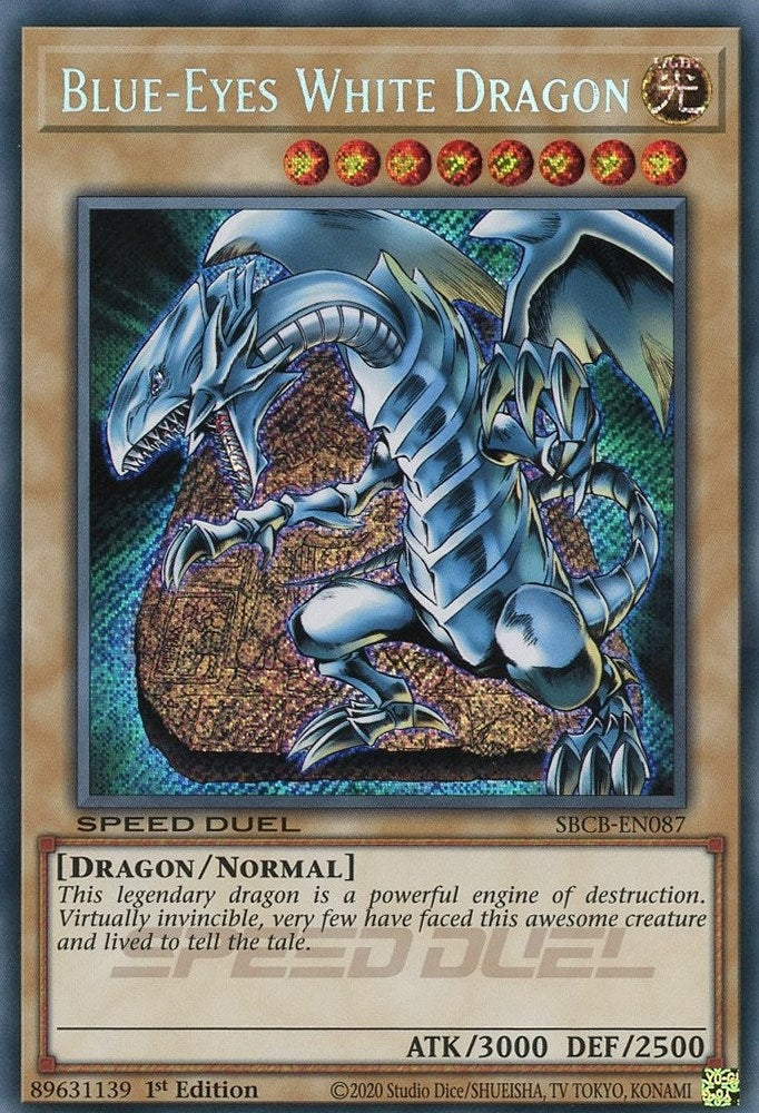 Image for Blue-Eyes White Dragon (Secret) (Speed Duel: Battle City Box) (SBCB-EN087) - YuGiOh