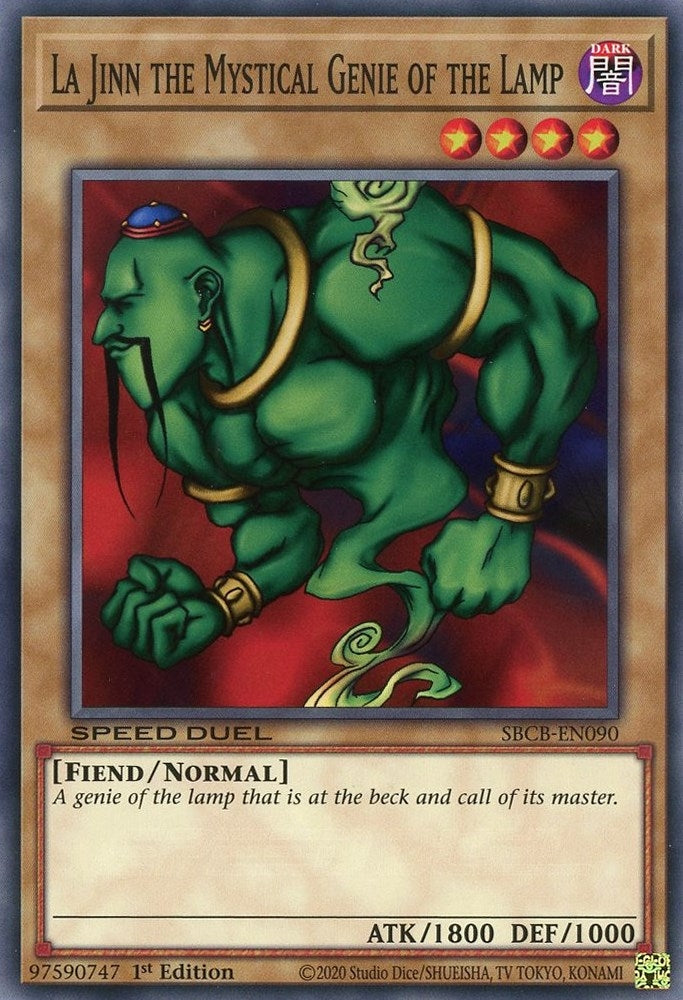 Image for La Jinn the Mystical Genie of the Lamp (Speed Duel: Battle City Box) (SBCB-EN090) - YuGiOh