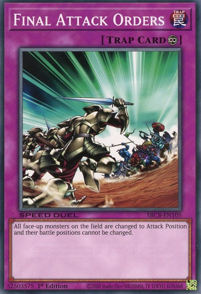 Image for Final Attack Orders (Speed Duel: Battle City Box) (SBCB-EN105) - YuGiOh