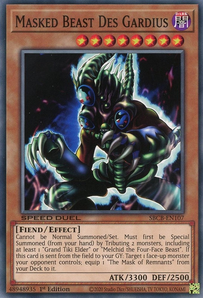 Image for Masked Beast Des Gardius (Speed Duel: Battle City Box) (SBCB-EN107) - YuGiOh