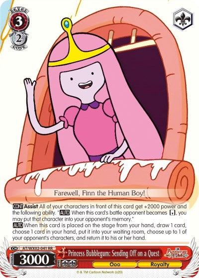 Image for Princess Bubblegum: Sending Off on a Quest (Adventure Time) (AT/WX02-041 RR) - Weiss Schwarz