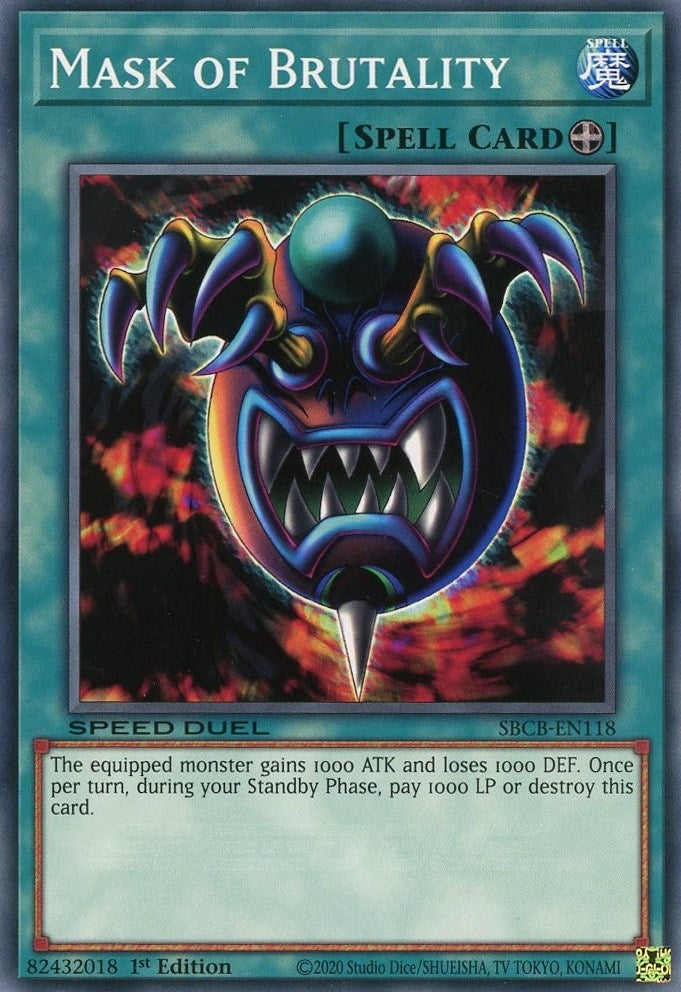 Image for Mask of Brutality (Speed Duel: Battle City Box) (SBCB-EN118) - YuGiOh