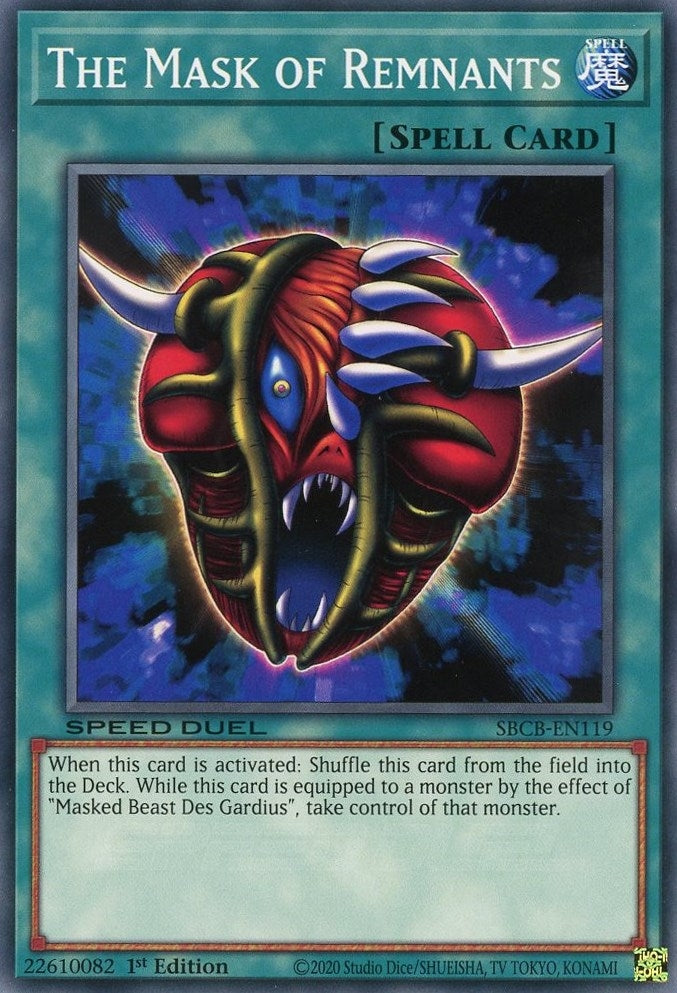 Image for The Mask of Remnants (Speed Duel: Battle City Box) (SBCB-EN119) - YuGiOh