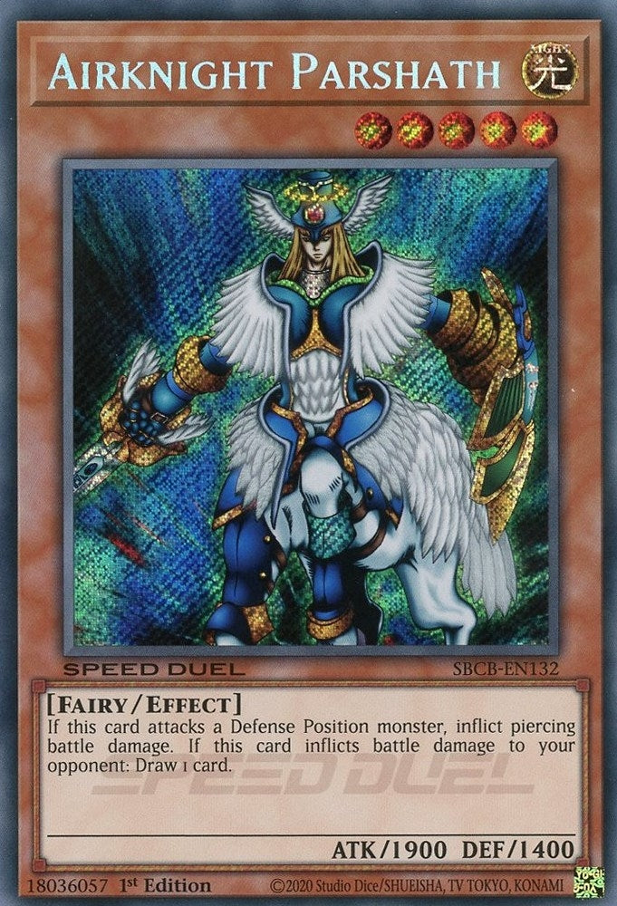 Image for Airknight Parshath (Secret) (Speed Duel: Battle City Box) (SBCB-EN132) - YuGiOh
