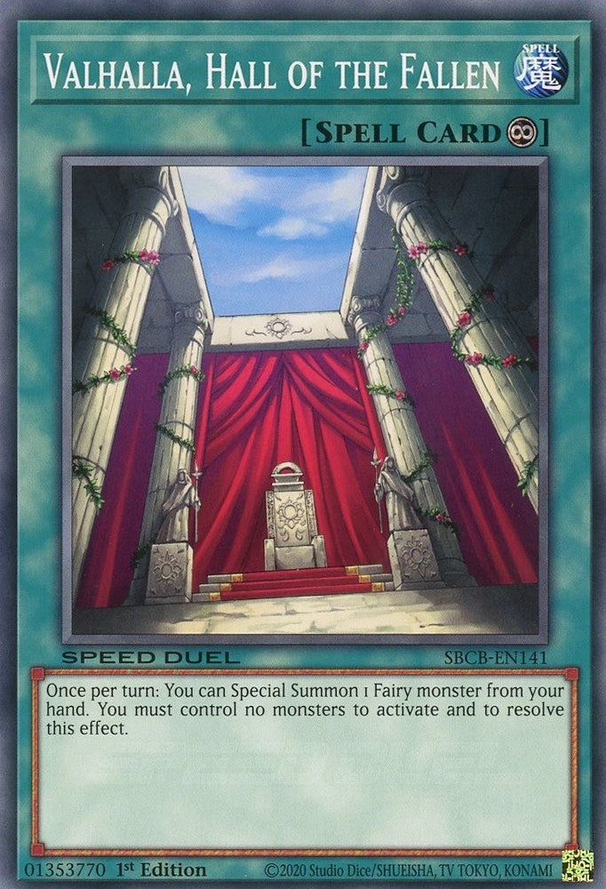 Image for Valhalla, Hall of the Fallen (Speed Duel: Battle City Box) (SBCB-EN141) - YuGiOh