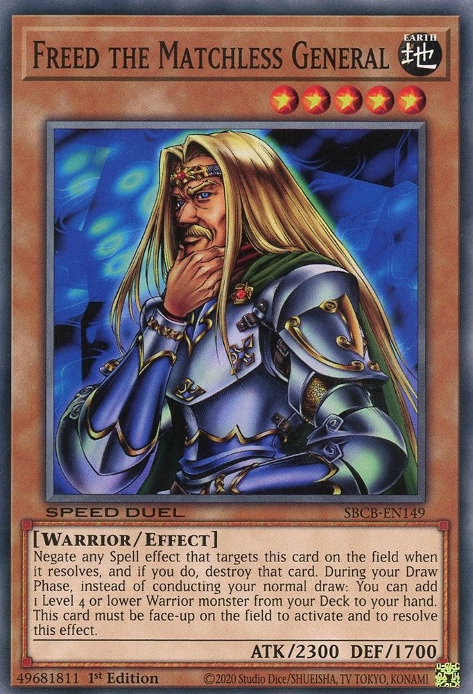 Image for Freed the Matchless General (Speed Duel: Battle City Box) (SBCB-EN149) - YuGiOh