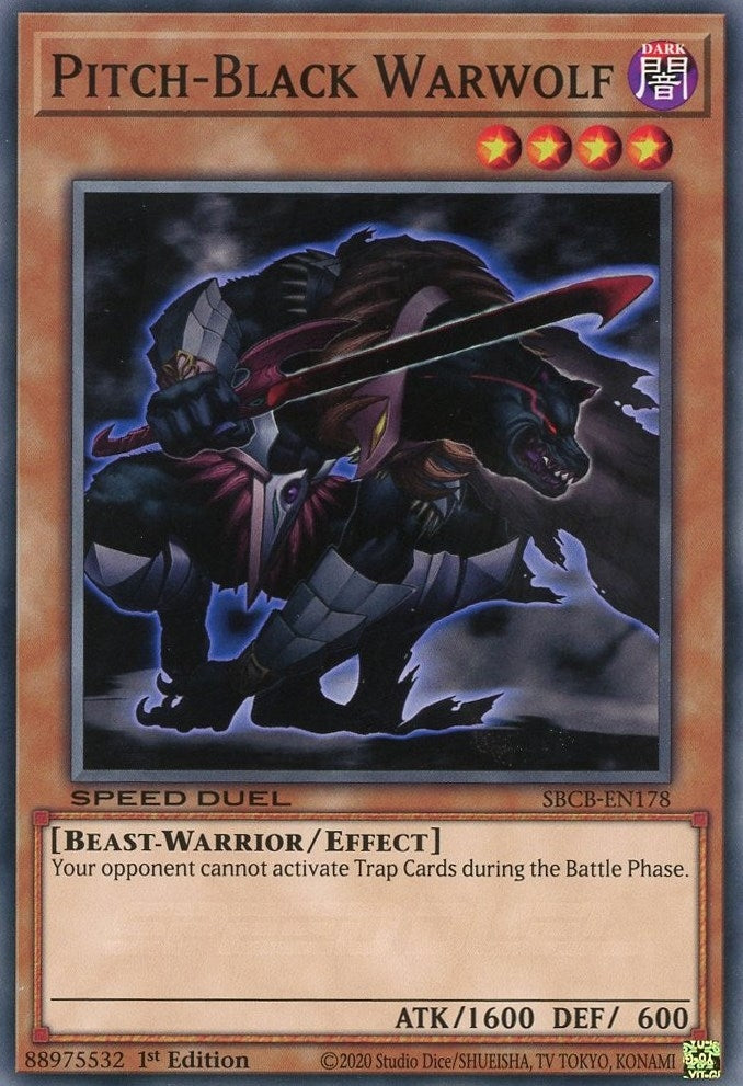 Image for Pitch-Black Warwolf (Speed Duel: Battle City Box) (SBCB-EN178) - YuGiOh