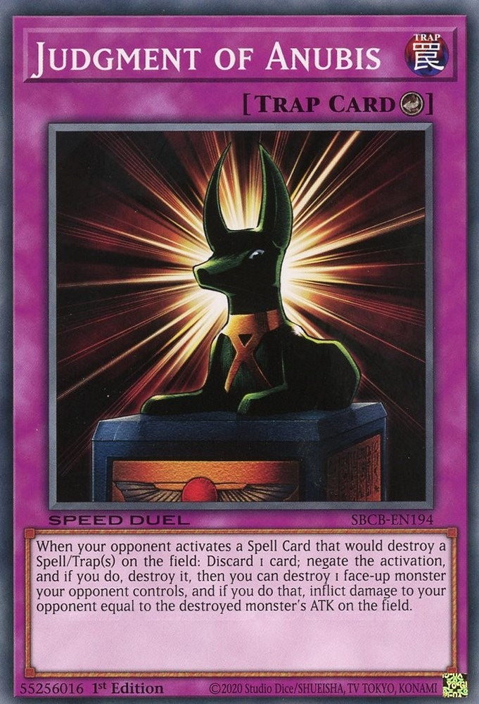 Image for Judgment of Anubis (Speed Duel: Battle City Box) (SBCB-EN194) - YuGiOh