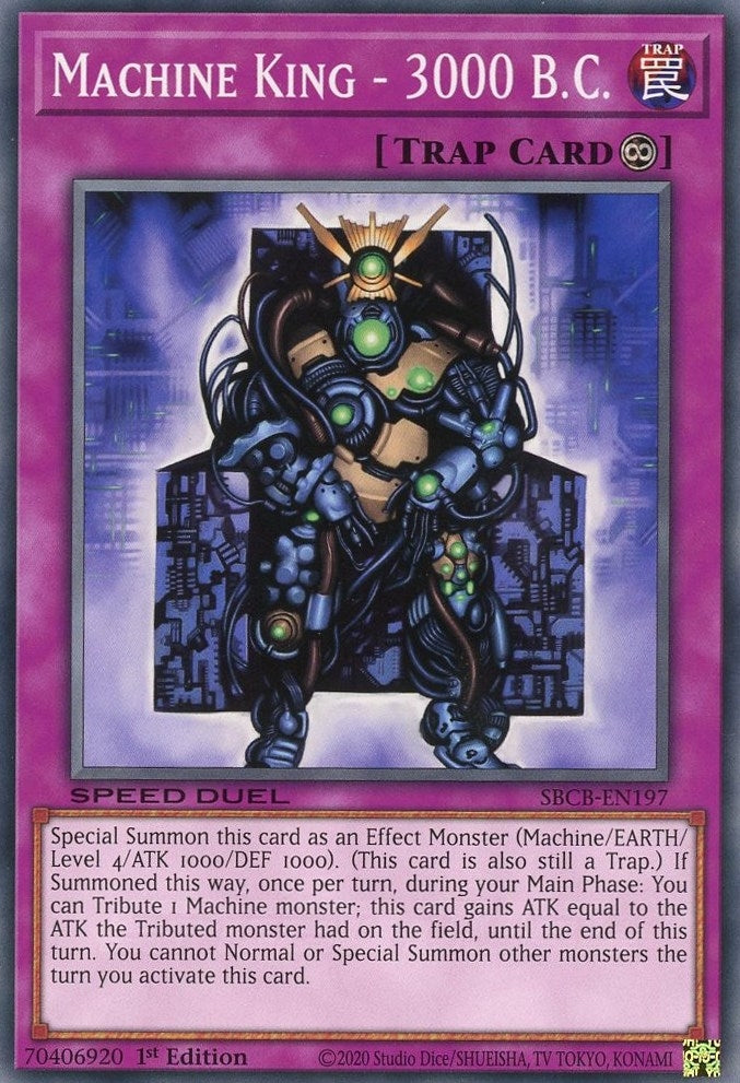 Image for Machine King - 3000 B.C. (Speed Duel: Battle City Box) (SBCB-EN197) - YuGiOh