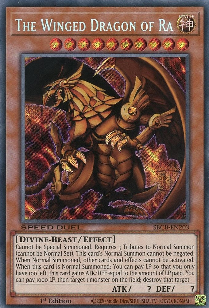Image for The Winged Dragon of Ra (Speed Duel: Battle City Box) (SBCB-EN203) - YuGiOh