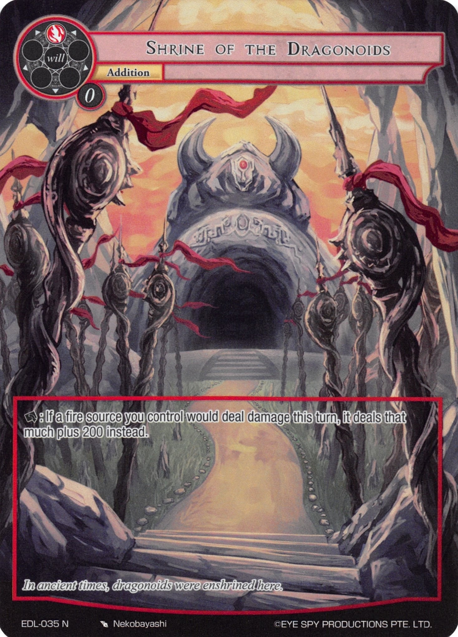 Image for Shrine of the Dragonoids (Full Art) (The Epic of the Dragon Lord) (EDL-035) - Force of Will