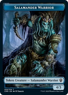 Image for Salamander Warrior // Zombie Double-Sided Token (Commander Legends) (4 // 6) - Magic: The Gathering