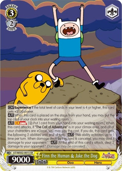 Image for Finn the Human & Jake the Dog (SR) (Adventure Time) (AT/WX02-001S SR) - Weiss Schwarz
