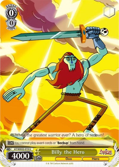 Image for Billy the Hero (Adventure Time) (AT/WX02-019 U) - Weiss Schwarz