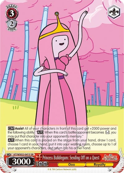 Image for Princess Bubblegum: Sending Off on a Quest (SR) (Adventure Time) (AT/WX02-041S SR) - Weiss Schwarz