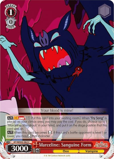 Image for Marceline: Sanguine Form (Adventure Time) (AT/WX02-062 C) - Weiss Schwarz