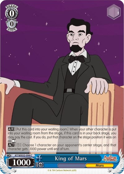 Image for King of Mars (Adventure Time) (AT/WX02-094 C) - Weiss Schwarz