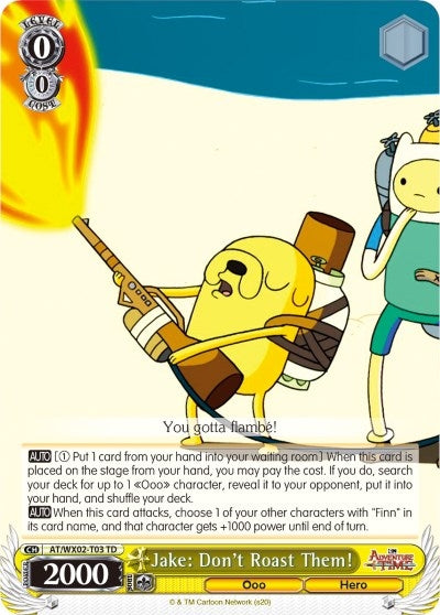 Image for Jake: Don't Roast Them! (Adventure Time) (AT/WX02-T03 TD) - Weiss Schwarz