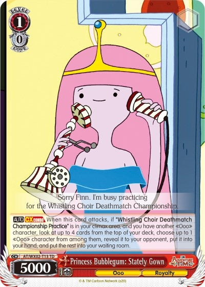 Image for Princess Bubblegum: Stately Gown (Adventure Time) (AT/WX02-T13 TD) - Weiss Schwarz
