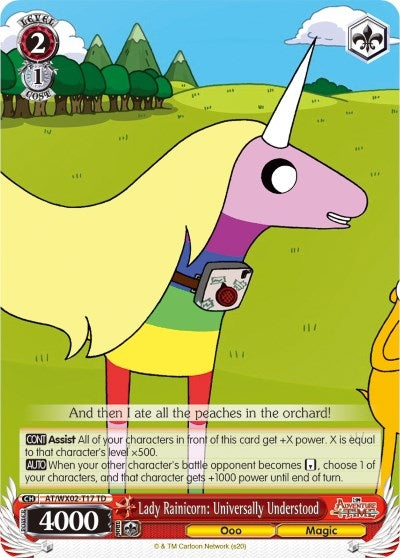 Image for Lady Rainicorn: Universally Understood (Adventure Time) (AT/WX02-T17 TD) - Weiss Schwarz