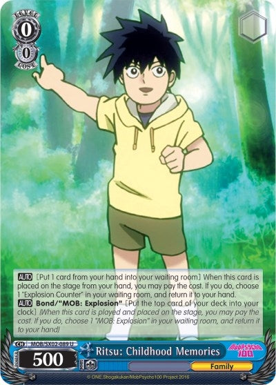 Image for Ritsu: Childhood Memories (Mob Psycho 100) (MOB/SX02-089 U) - Weiss Schwarz