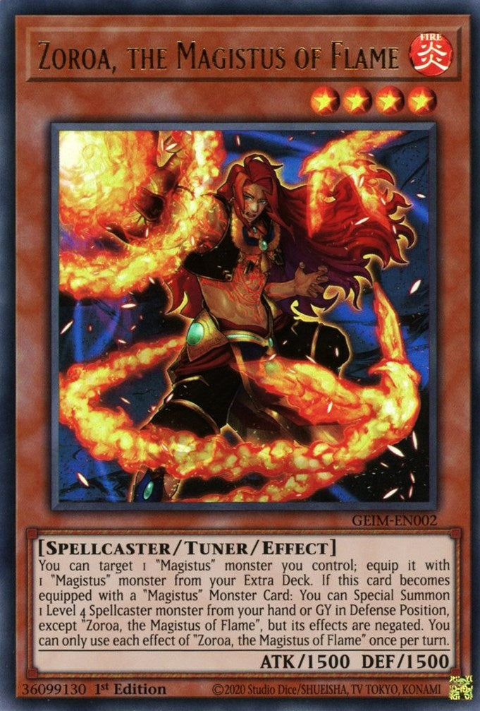Image for Zoroa, the Magistus of Flame (Genesis Impact) (GEIM-EN002) - YuGiOh