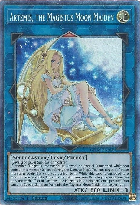 Image for Artemis, the Magistus Moon Maiden (CR) (Genesis Impact) (GEIM-EN008) - YuGiOh