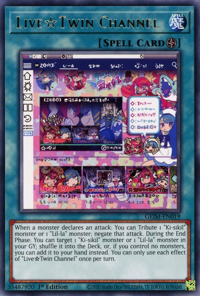 Image for Live Twin Channel (Genesis Impact) (GEIM-EN019) - YuGiOh