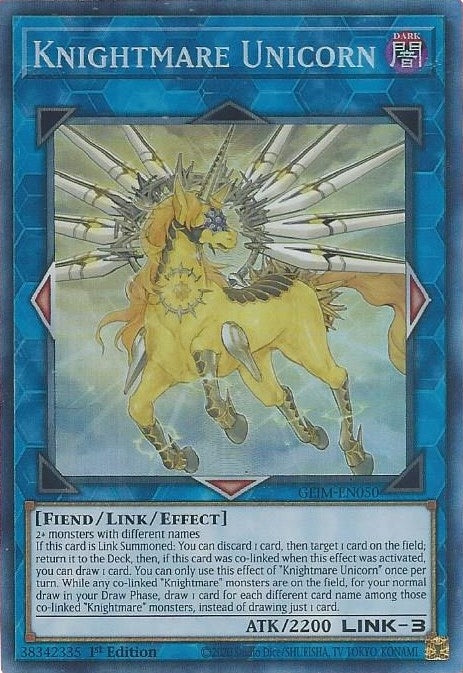 Image for Knightmare Unicorn (CR) (Genesis Impact) (GEIM-EN050) - YuGiOh