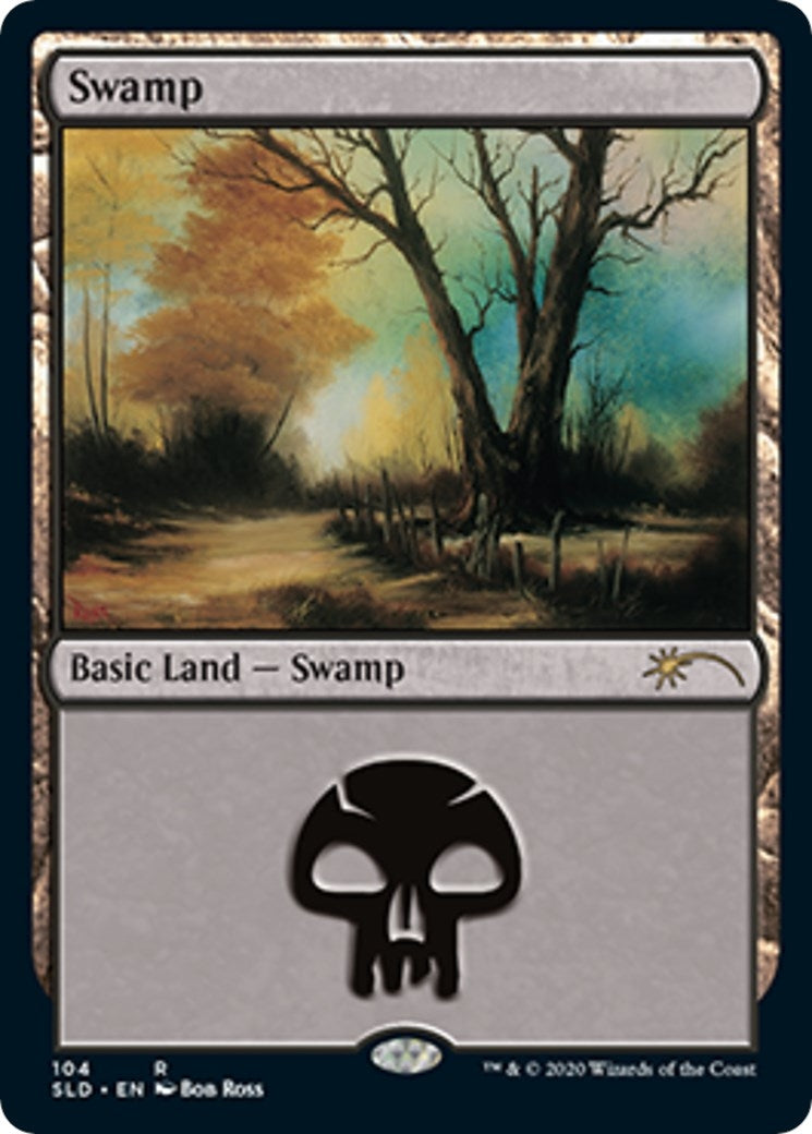 Image for Swamp (104) (Bob Ross) (Secret Lair Drop Series) (104) - Magic: The Gathering