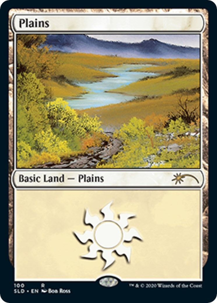 Image for Plains (100) (Bob Ross) (Secret Lair Drop Series) (100) - Magic: The Gathering