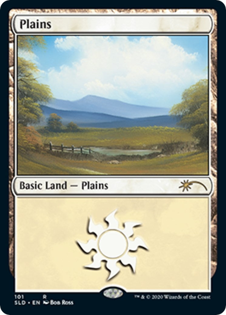 Image for Plains (101) (Bob Ross) (Secret Lair Drop Series) (101) - Magic: The Gathering