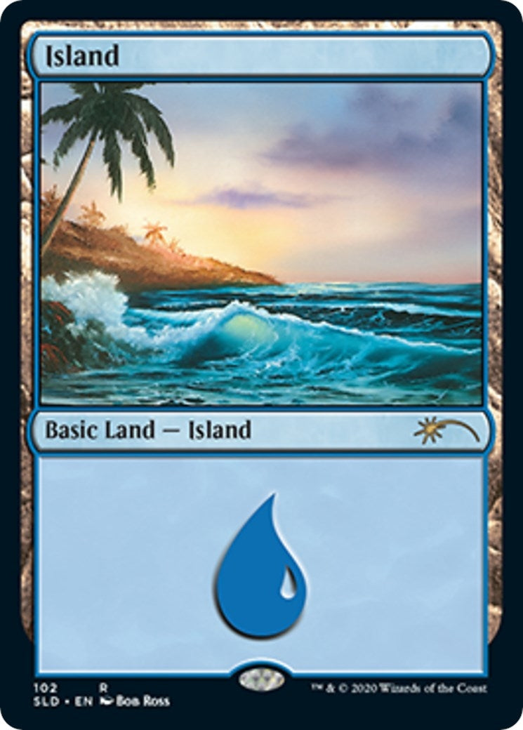 Image for Island (102) (Bob Ross) (Secret Lair Drop Series) (102) - Magic: The Gathering