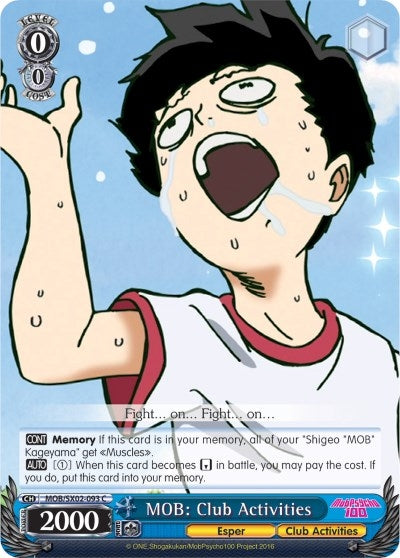 Image for MOB: Club Activities (Mob Psycho 100) (MOB/SX02-093 C) - Weiss Schwarz