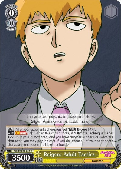 Image for Reigen: Adult Tactics (Mob Psycho 100) (MOB/SX02-011 C) - Weiss Schwarz