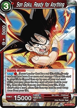 Image for Son Goku, Ready for Anything (Vicious Rejuvenation) (BT12-006) - Dragon Ball Super: Masters