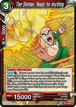 Image for Tien Shinhan, Ready for Anything (Vicious Rejuvenation) (BT12-009) - Dragon Ball Super: Masters