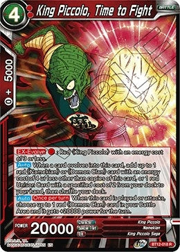 Image for King Piccolo, Time to Fight (Vicious Rejuvenation) (BT12-018) - Dragon Ball Super: Masters