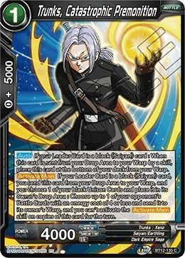 Image for Trunks, Catastrophic Premonition (Vicious Rejuvenation) (BT12-135) - Dragon Ball Super: Masters
